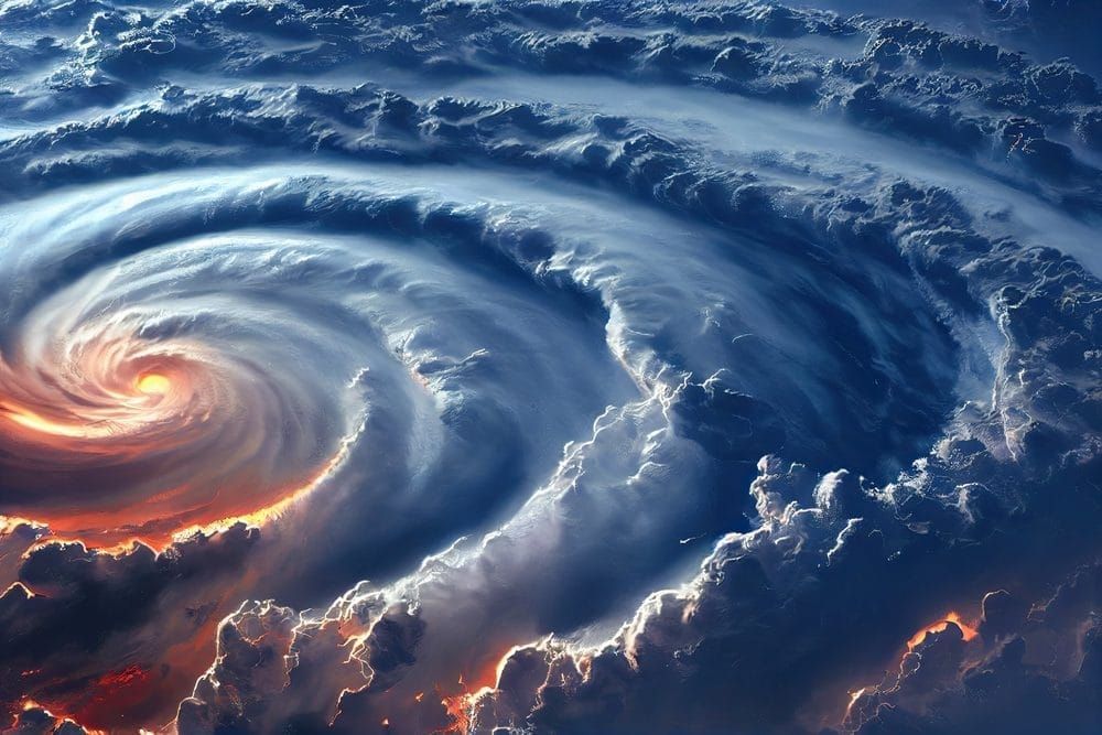 NASA space view of hurricane Ian in Florida